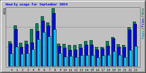 Hourly usage for September 2024